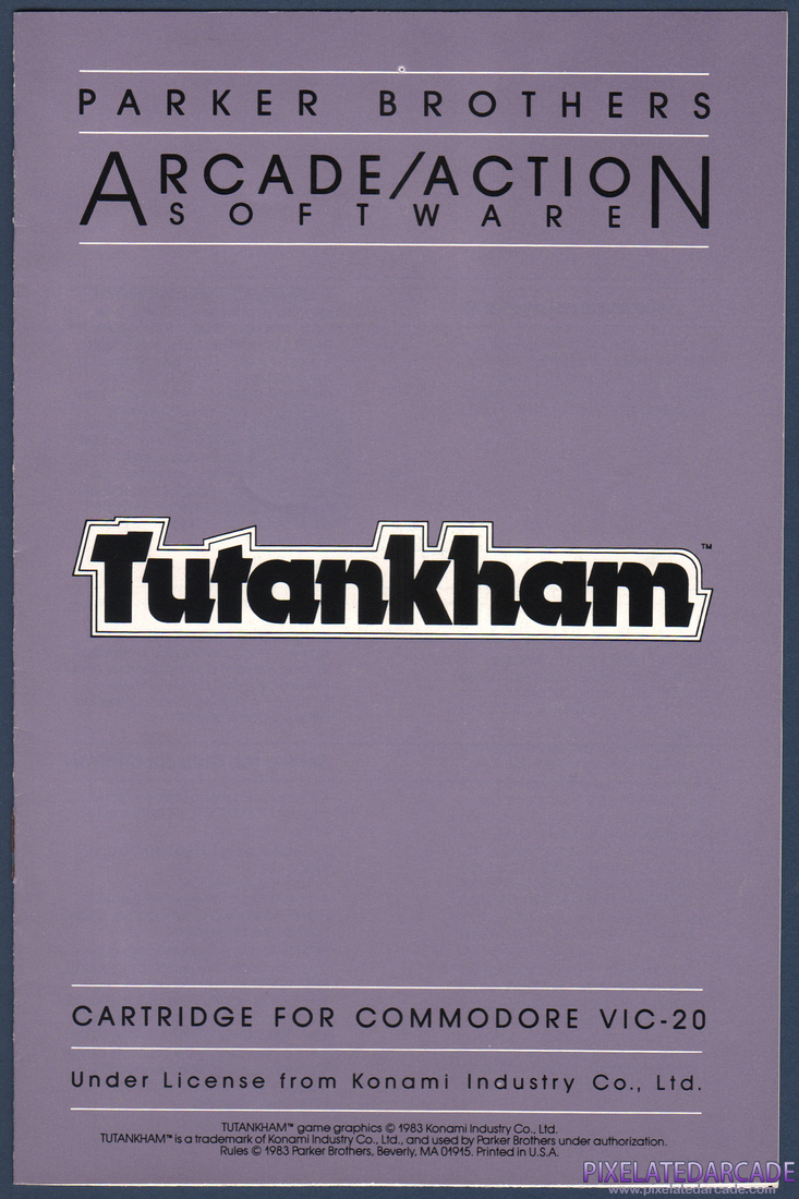 Tutankham: Instruction Manual - Page 1