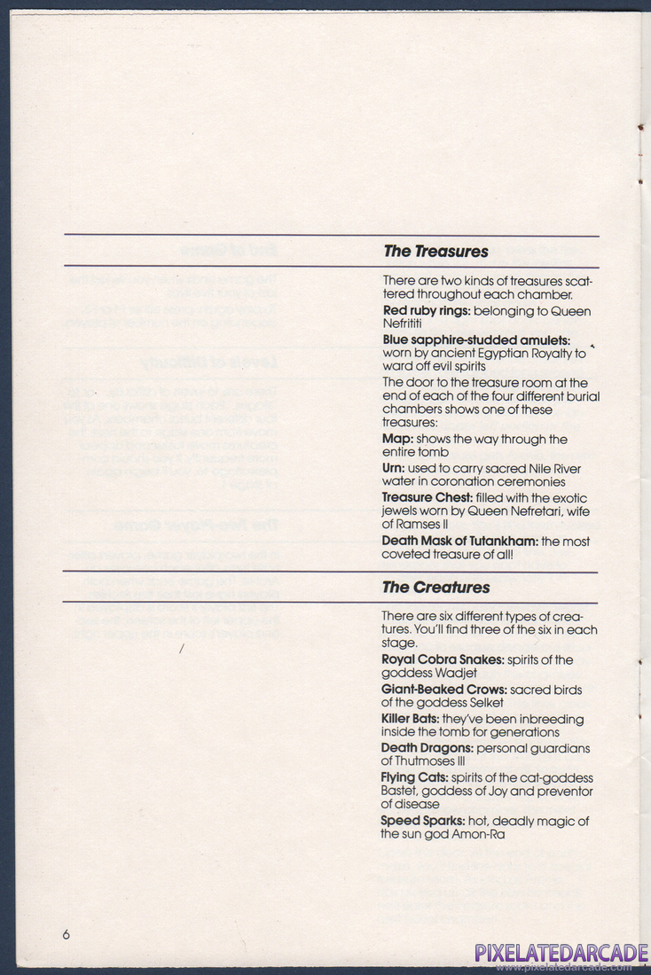 Tutankham: Instruction Manual - Page 6