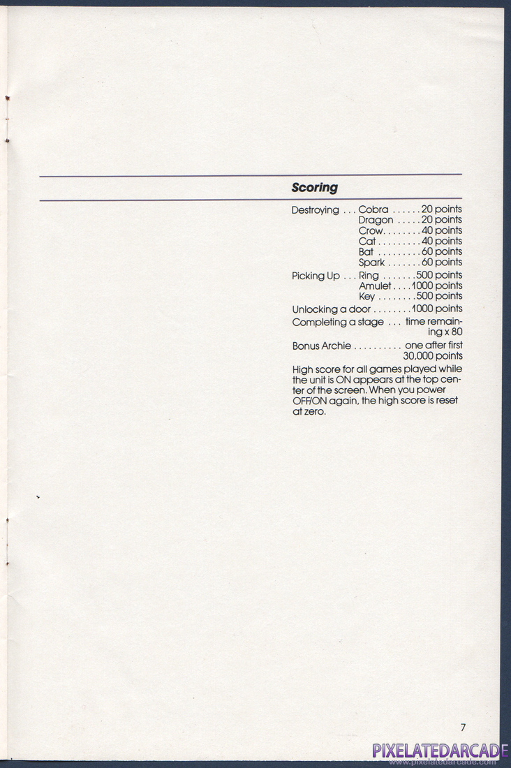Tutankham: Instruction Manual - Page 7