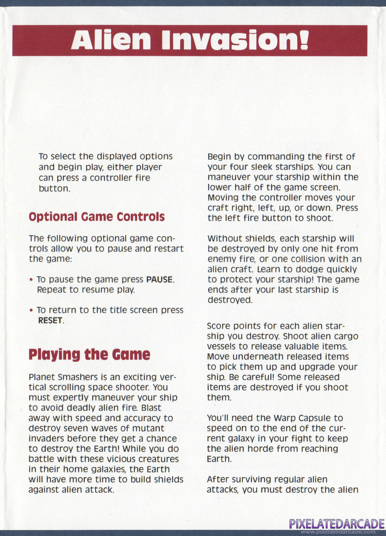 Planet Smashers: Instruction Manual - Page 3
