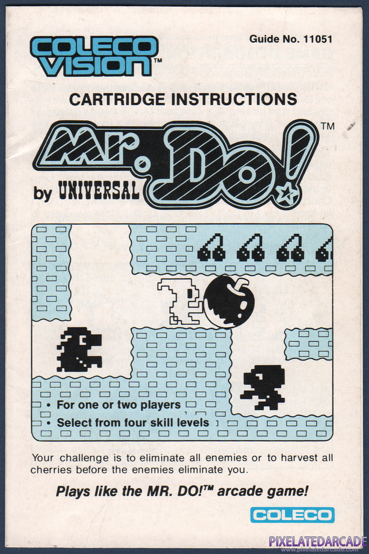 Mr. Do!: Instruction Manual - Page 1
