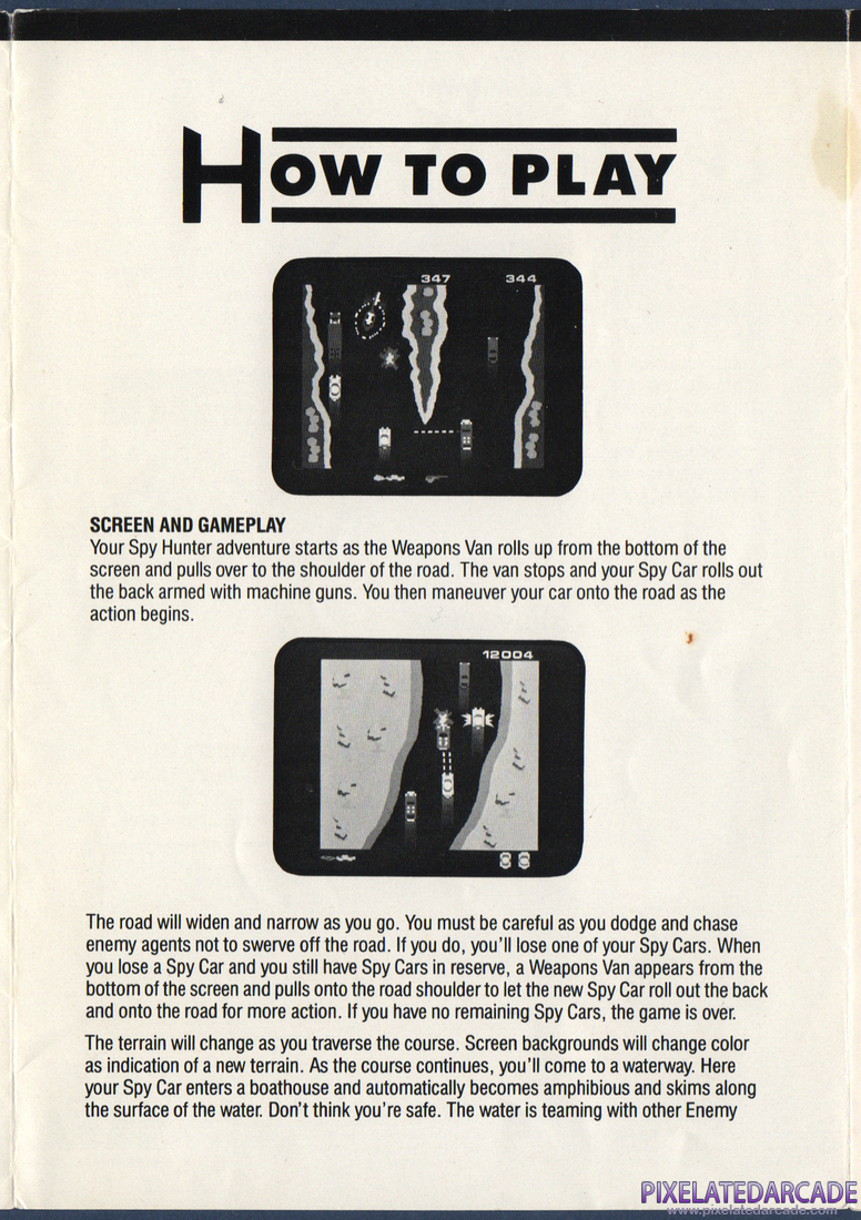Spy Hunter: Instruction Manual - Page 3