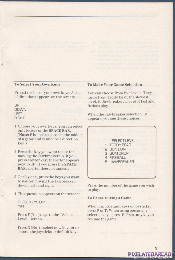 Jawbreaker II: Instruction Manual - Page 5