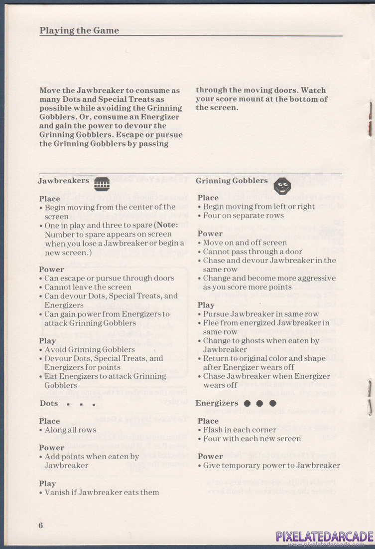 Jawbreaker II: Instruction Manual - Page 6