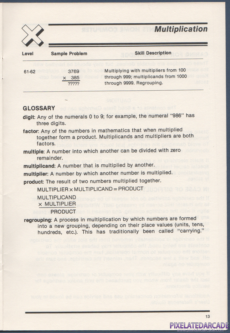 Milliken Math Sequences: Multiplication: Instruction Manual - Page 13