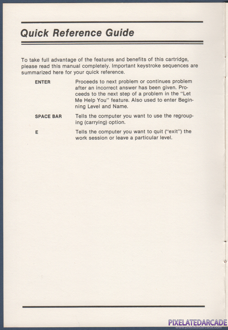 Milliken Math Sequences: Multiplication: Instruction Manual - Quick Reference Guide