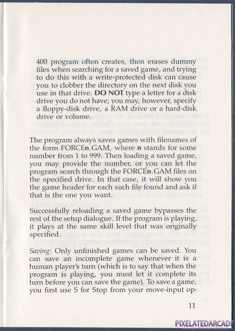 Force 400: Instruction Manual - Page 11