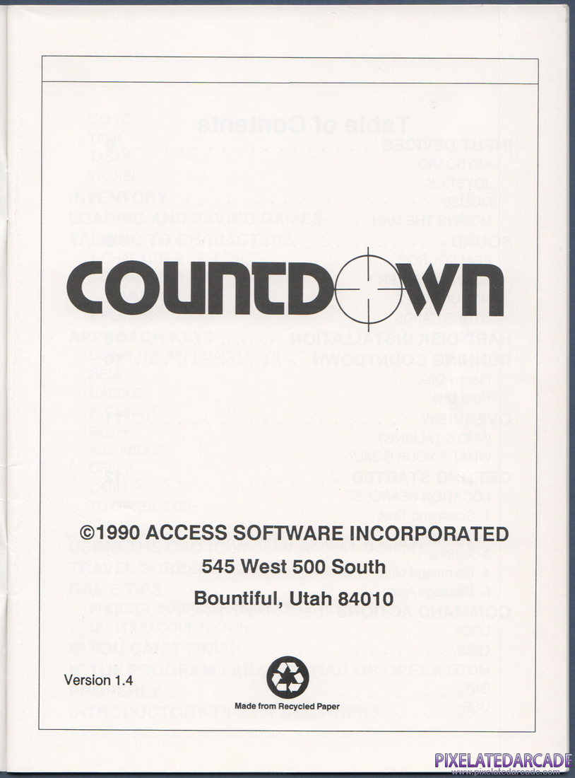 Countdown: Instruction Manual - Page 2