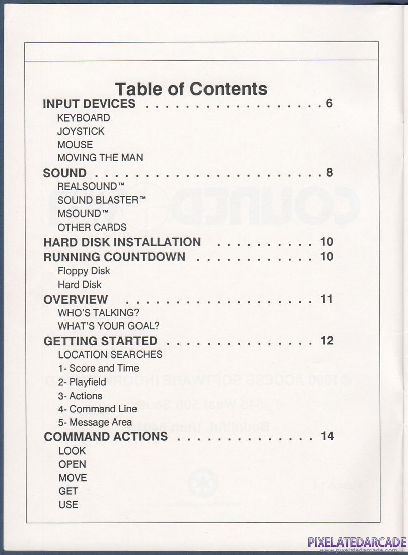Countdown: Instruction Manual - Page 3