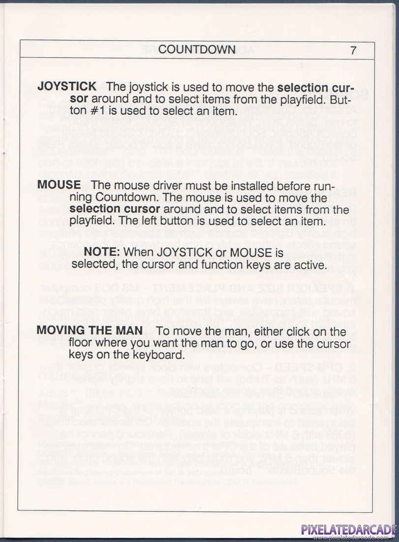 Countdown: Instruction Manual - Page 8