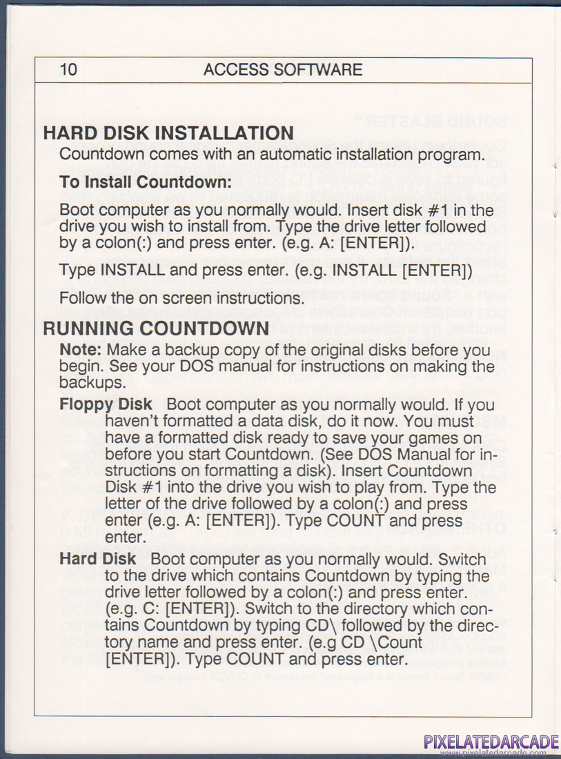 Countdown: Instruction Manual - Page 11