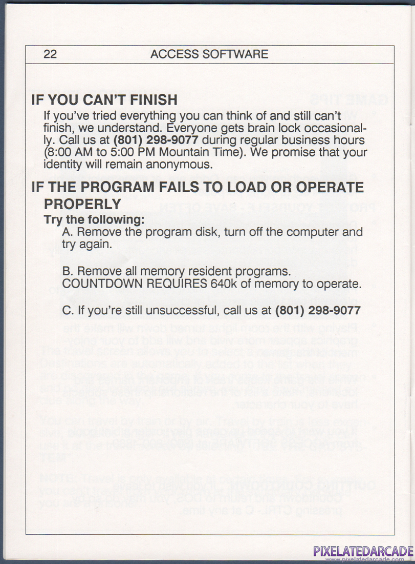 Countdown: Instruction Manual - Page 23