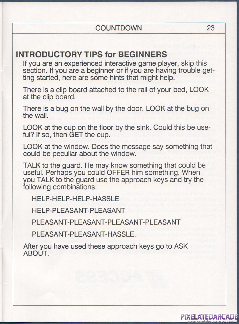 Countdown: Instruction Manual - Page 24