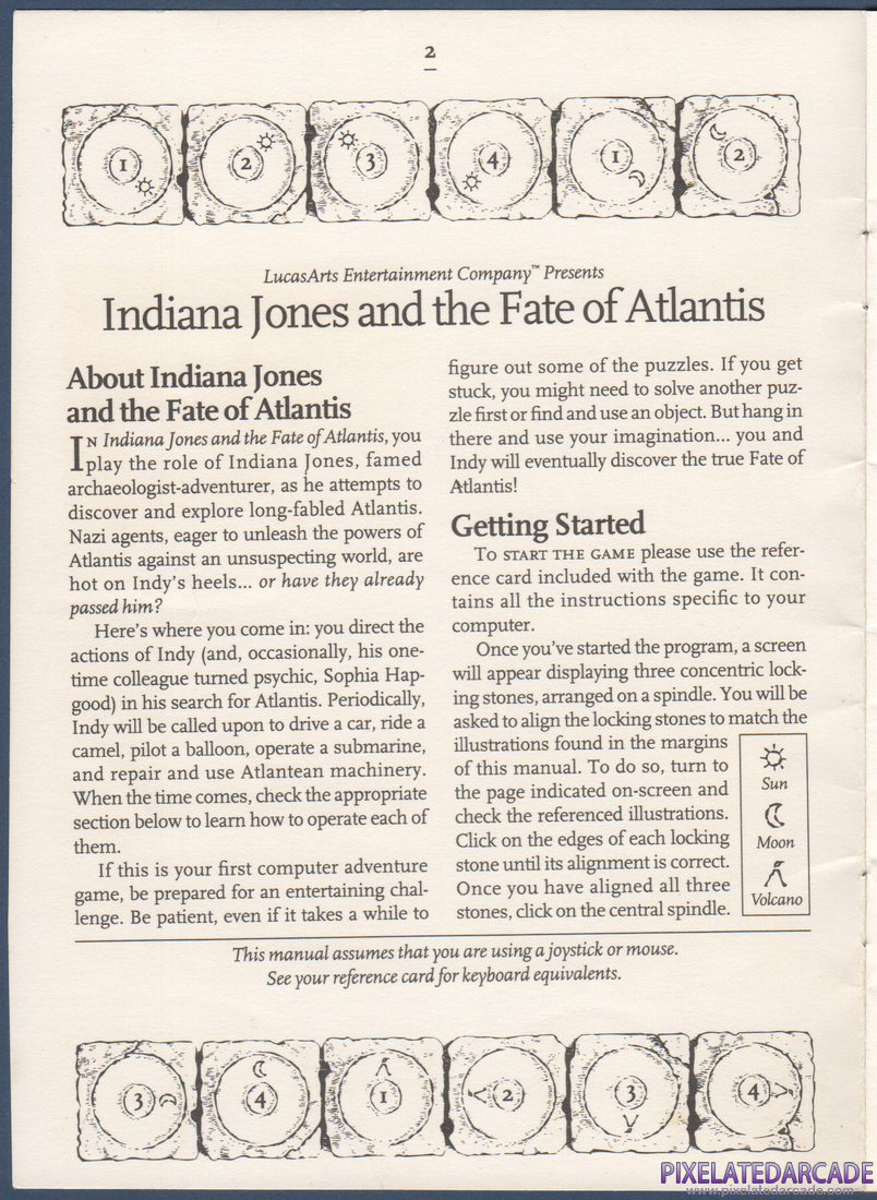 Indiana Jones and the Fate of Atlantis: Instruction Manual - Page 2