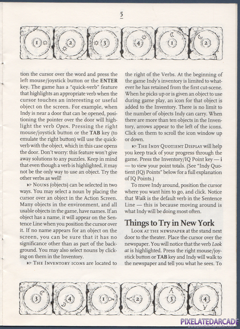 Indiana Jones and the Fate of Atlantis: Instruction Manual - Page 5
