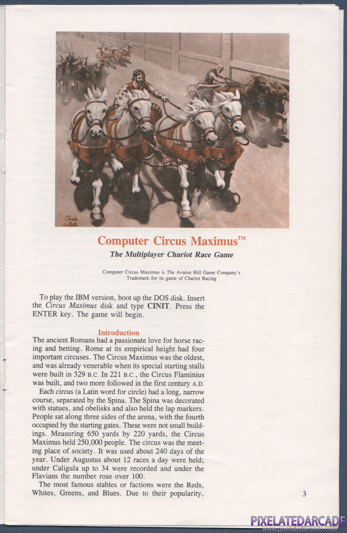 Computer Circus Maximus: Instruction Manual - Page 3