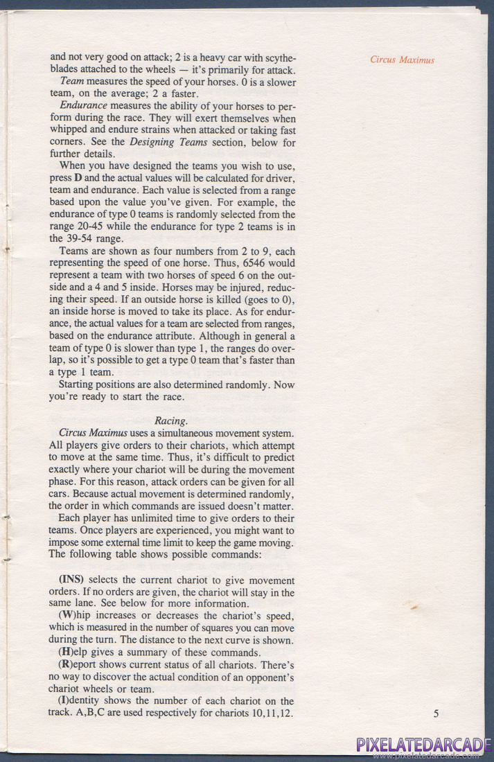Computer Circus Maximus: Instruction Manual - Page 5