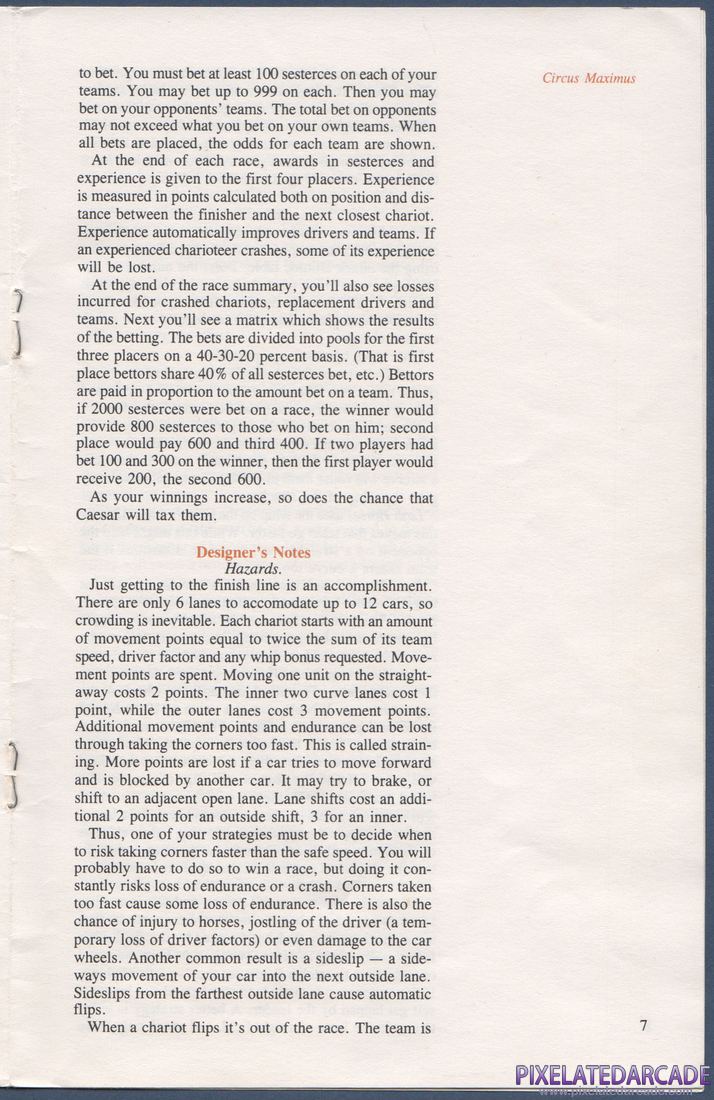 Computer Circus Maximus: Instruction Manual - Page 7