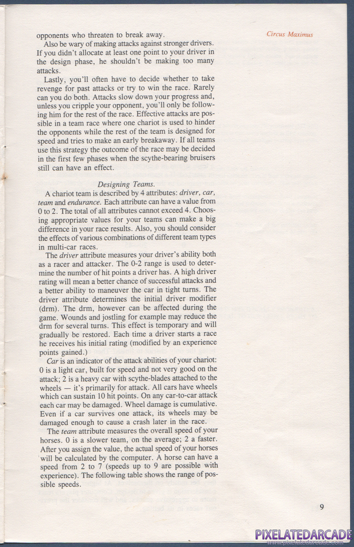 Computer Circus Maximus: Instruction Manual - Page 9