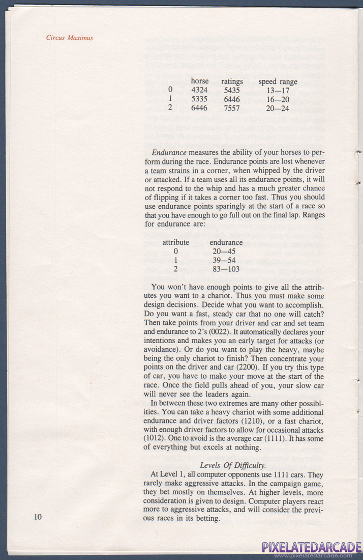 Computer Circus Maximus: Instruction Manual - Page 10