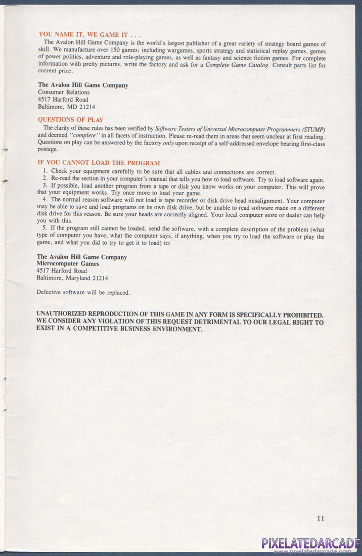 Computer Circus Maximus: Instruction Manual - Page 11