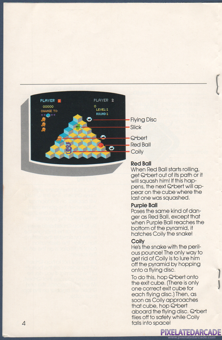 Q*bert: Instruction Manual - Page 4