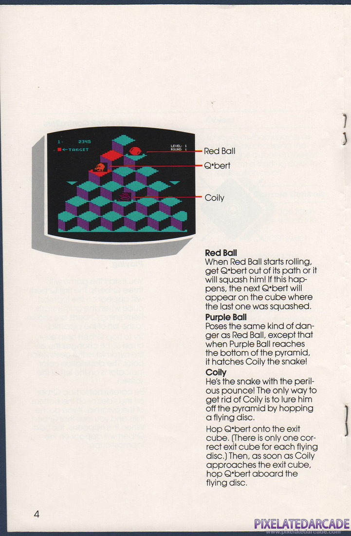 Q*bert: Instruction Manual - Page 4
