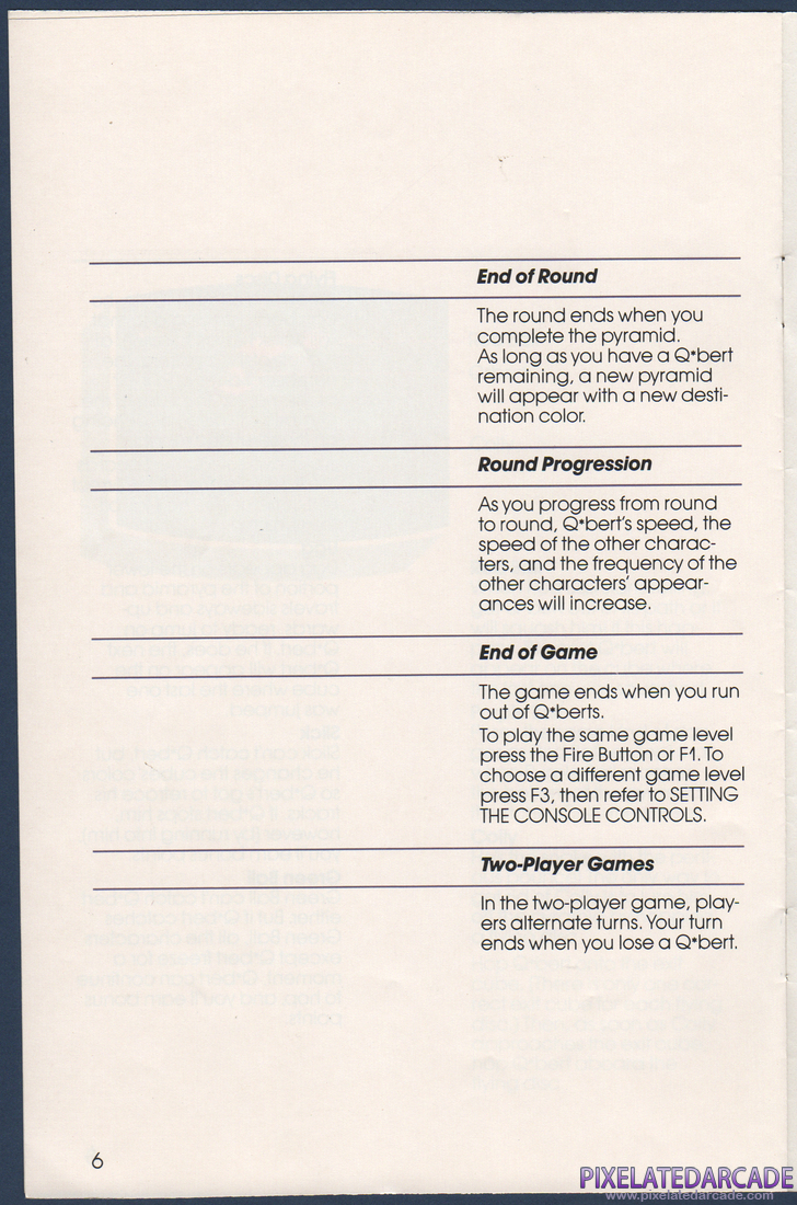Q*bert: Instruction Manual - Page 6