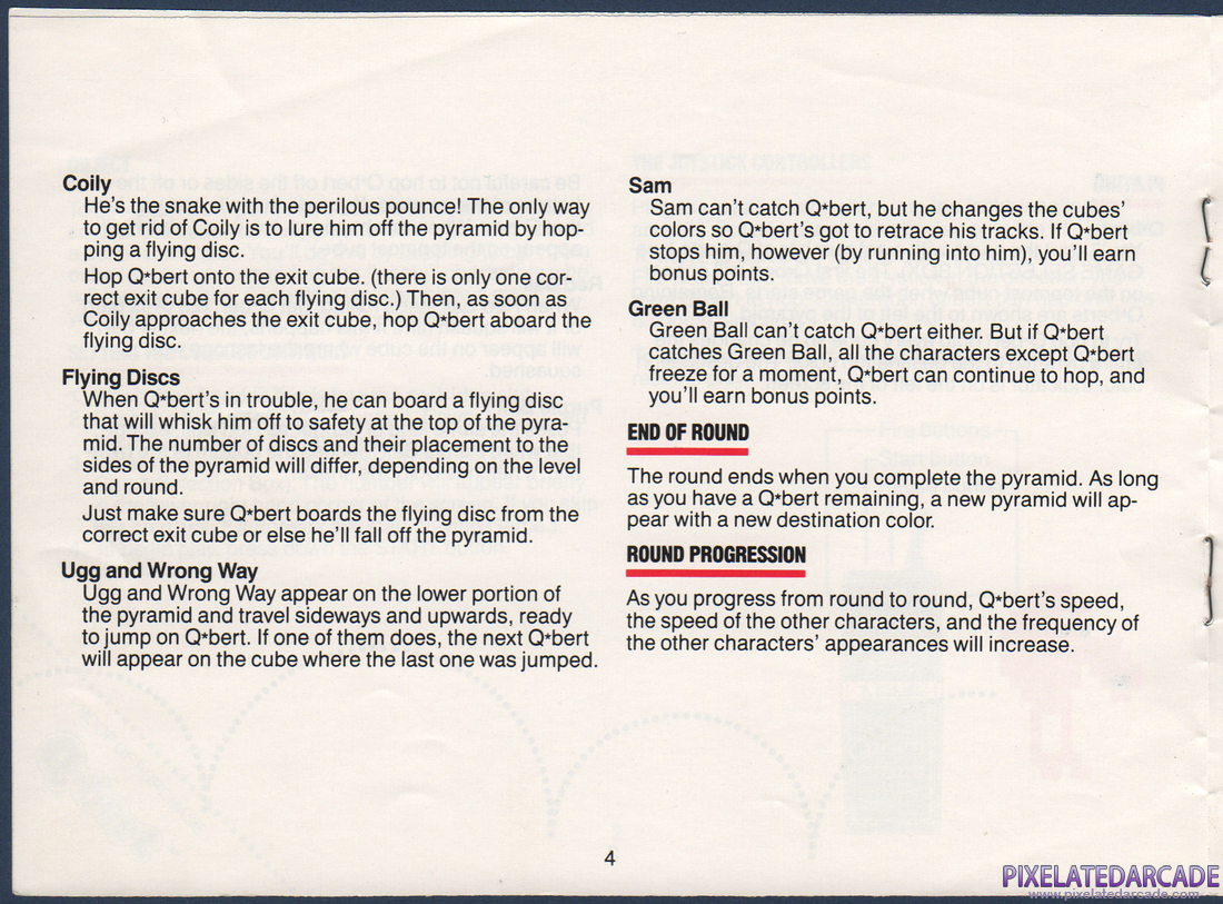 Q*bert: Instruction Manual - Page 4