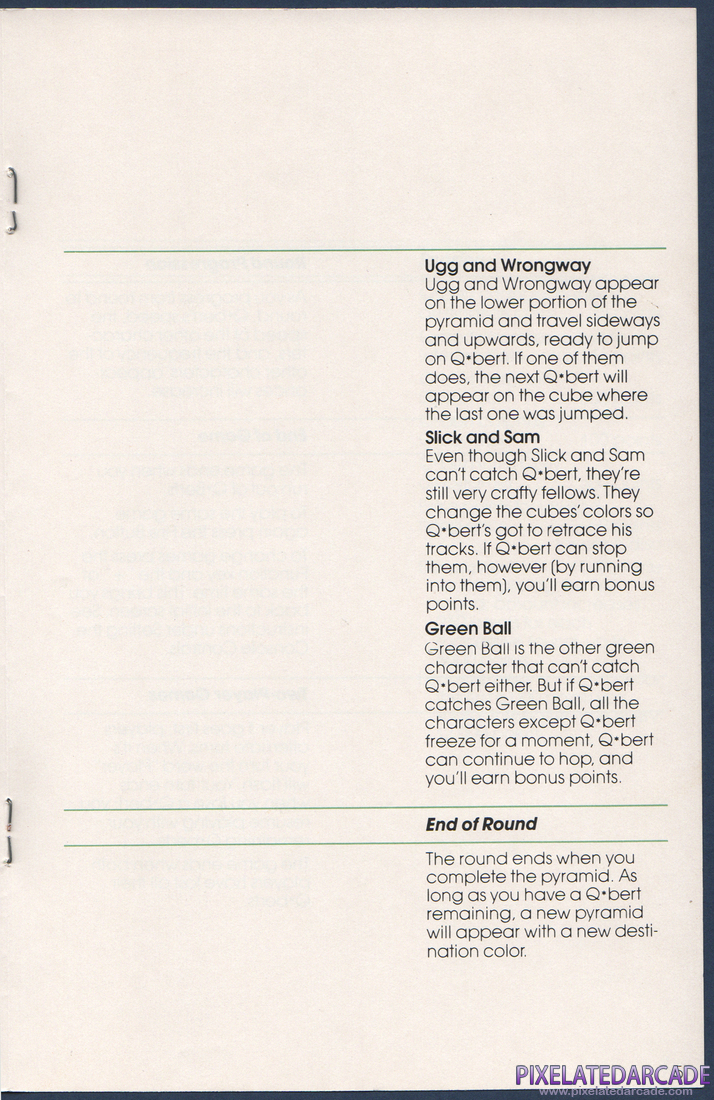 Q*bert: Instruction Manual - Page 5