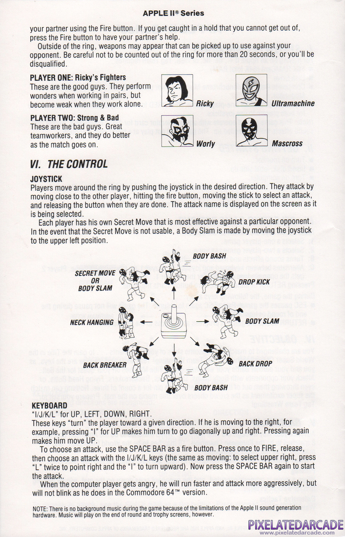 Tag Team Wrestling: Instruction Manual - Page 4