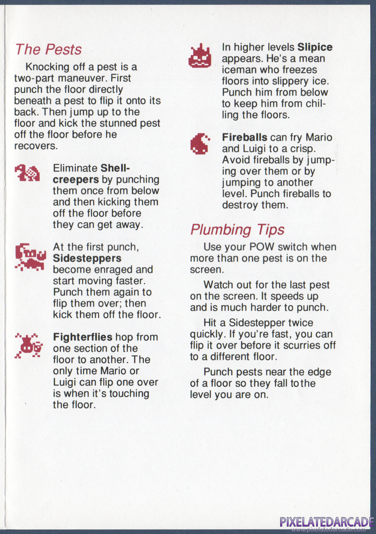Mario Bros.: Instruction Manual - Page 4