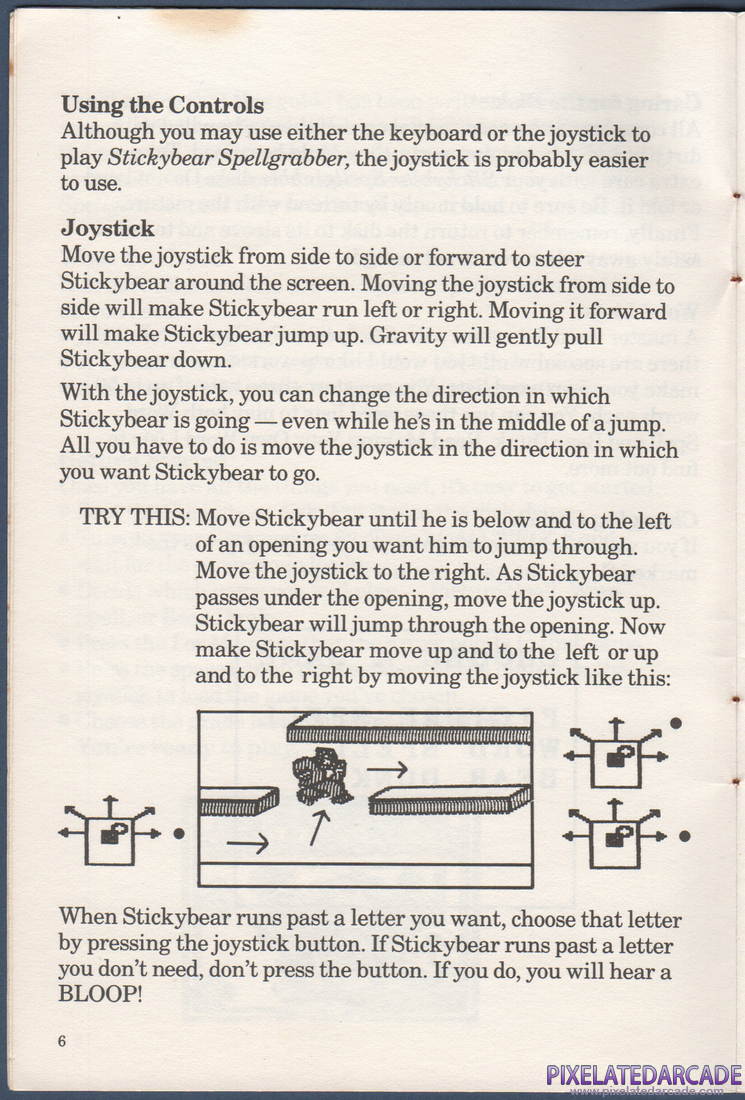 Stickybear Spellgrabber: Instruction Manual - Page 6