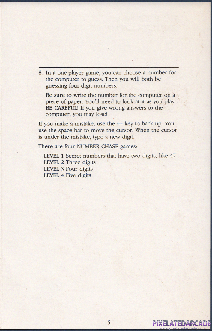 Arithmetic Games Set 2: Instruction Manual - Page 6