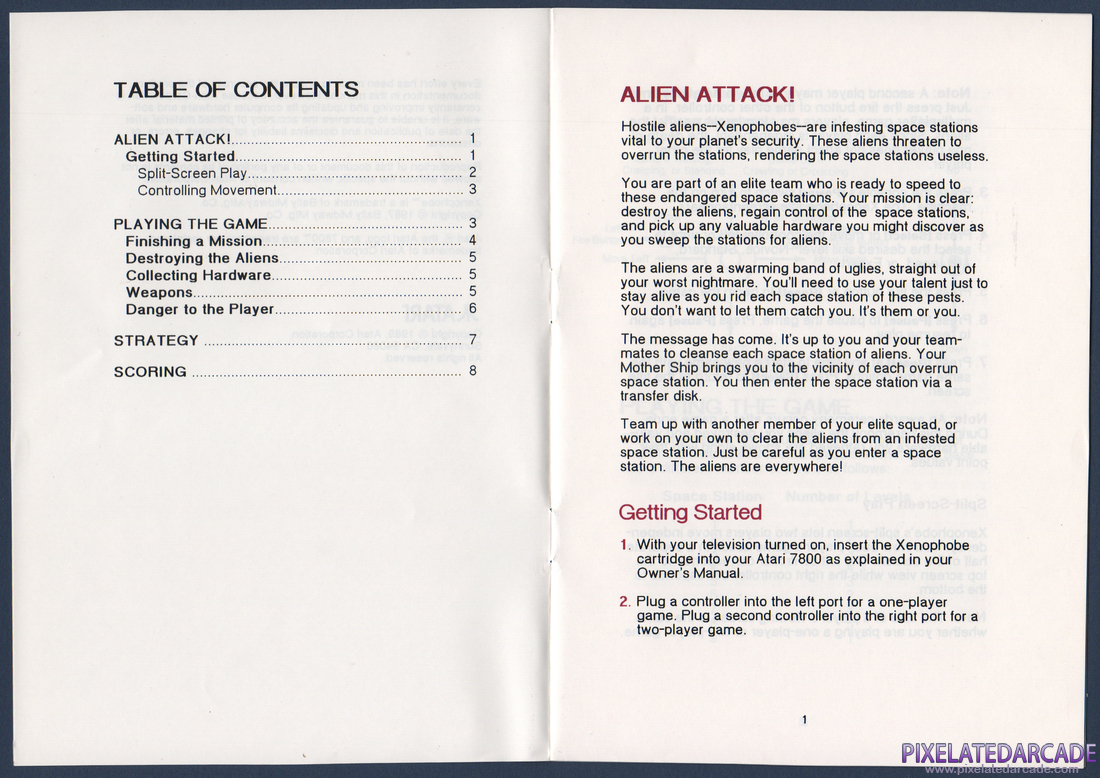 Xenophobe: Instruction Manual - Page 3