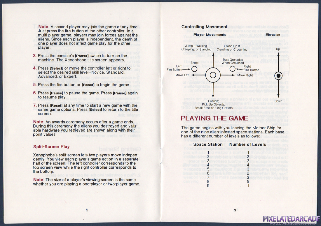 Xenophobe: Instruction Manual - Page 4