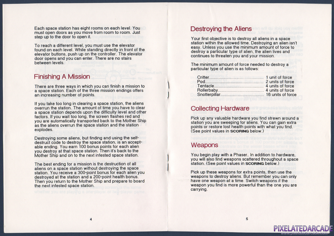 Xenophobe: Instruction Manual - Page 5