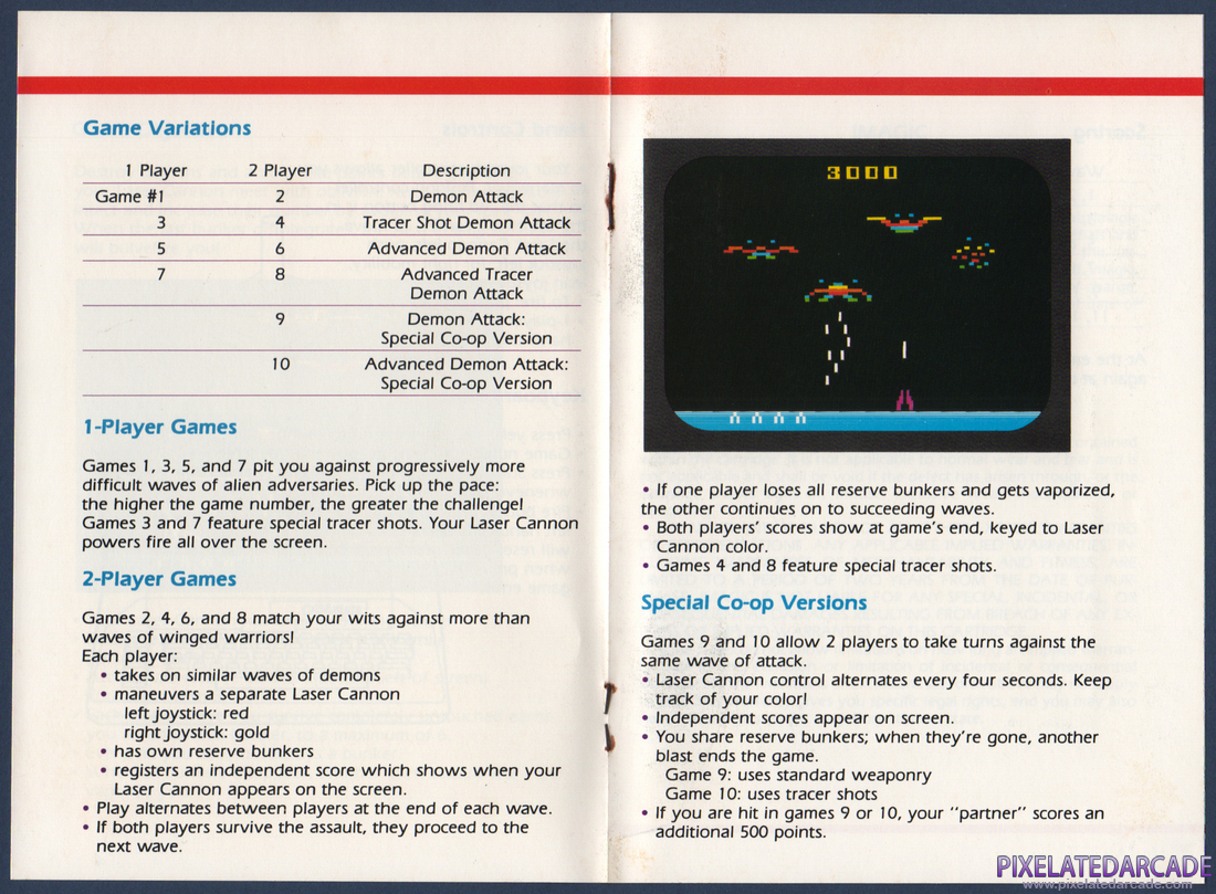 Demon Attack: Instruction Manual - Page 3