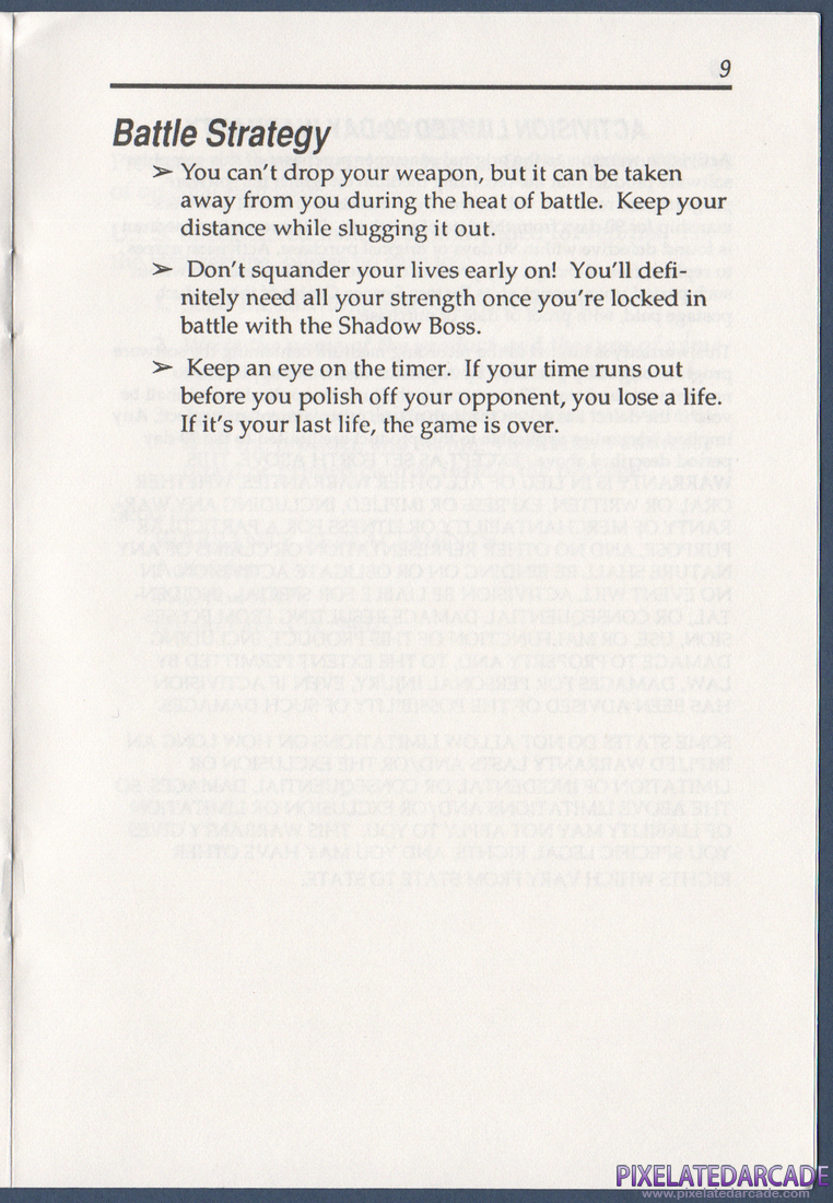 Double Dragon: Instruction Manual - Page 9