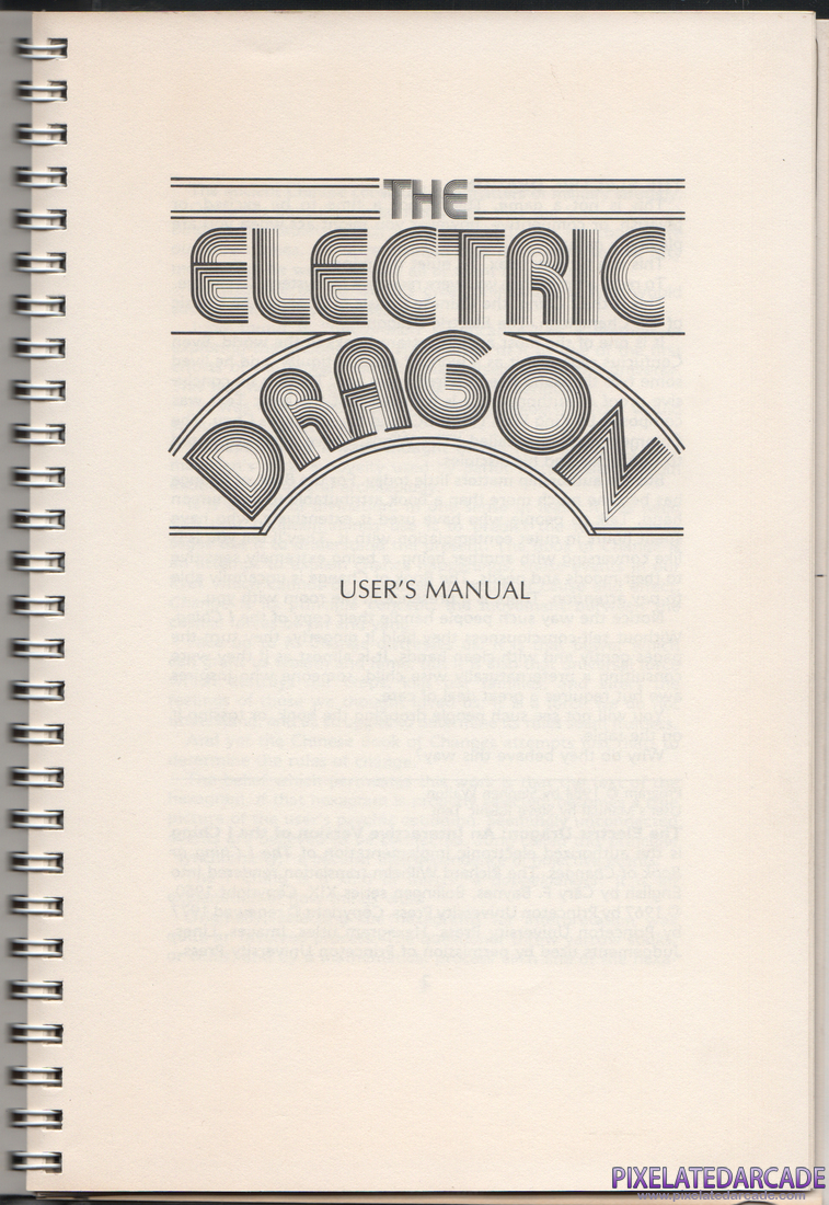The Electric Dragon: The Interactive Version of the I Ching: Instruction Manual - Page 1