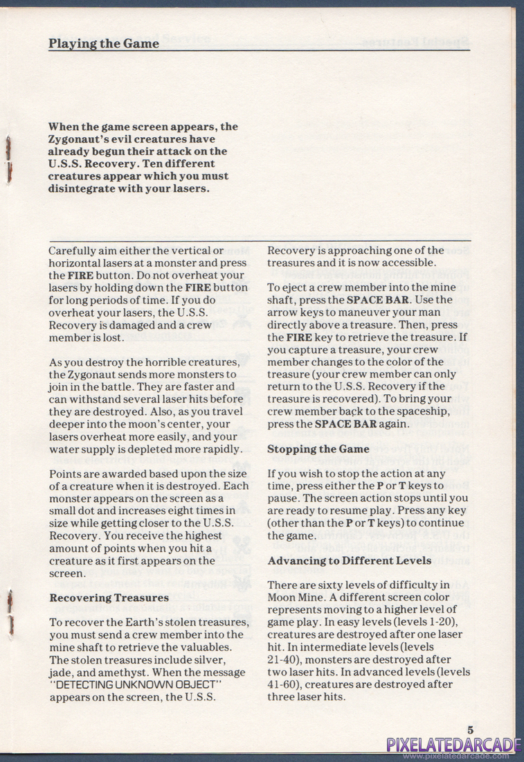 Moon Mine: Instruction Manual - Page 5