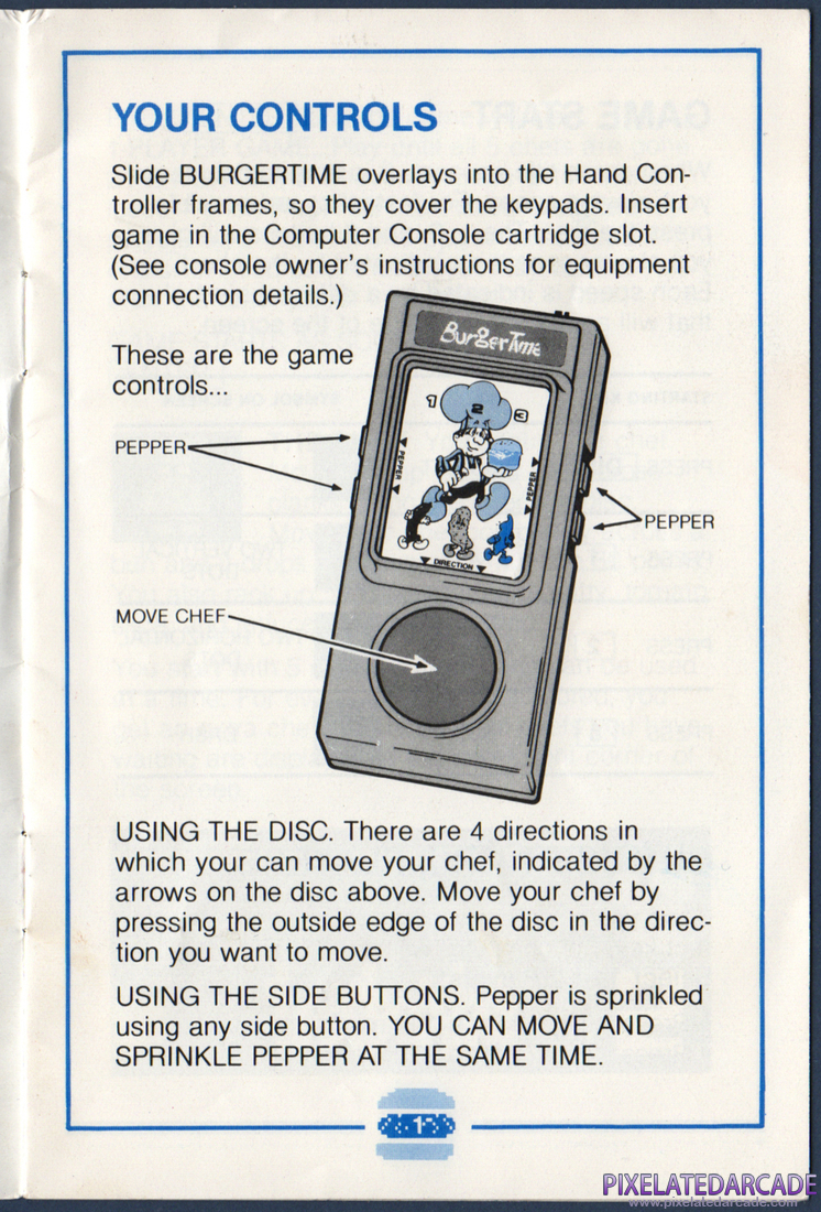 BurgerTime: BurgerTime Instruction Manual - Page 3