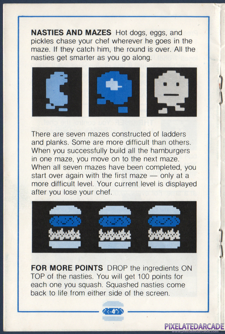 BurgerTime: BurgerTime Instruction Manual - Page 6