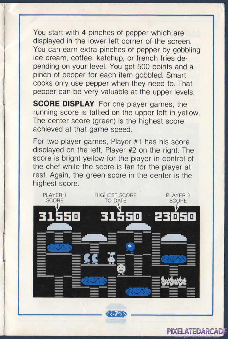BurgerTime: BurgerTime Instruction Manual - Page 9