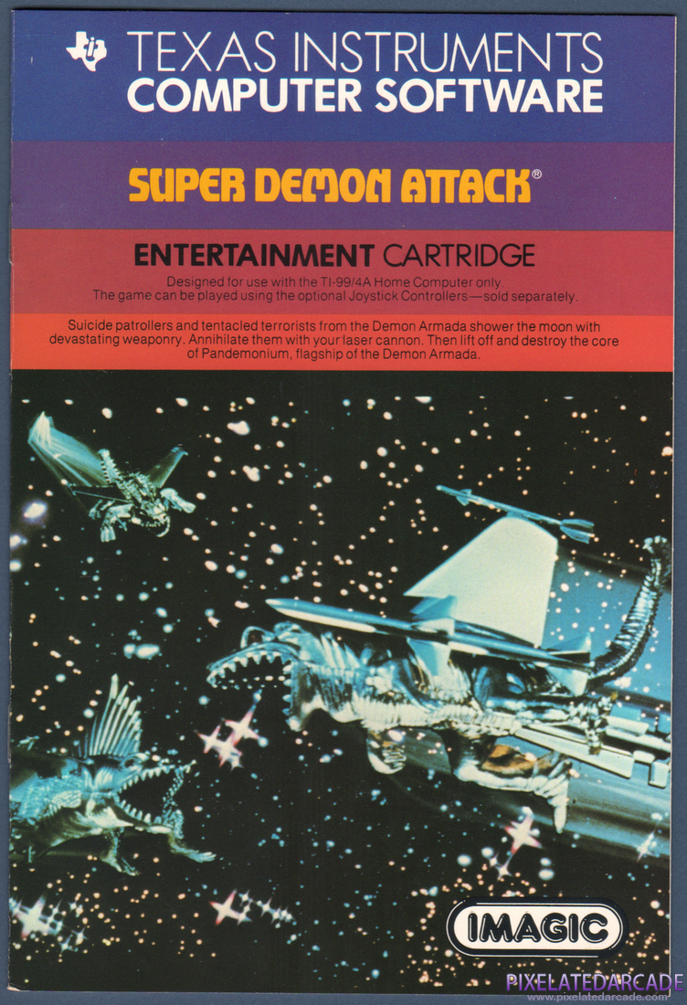 Demon Attack: Instruction Manual - Front Cover