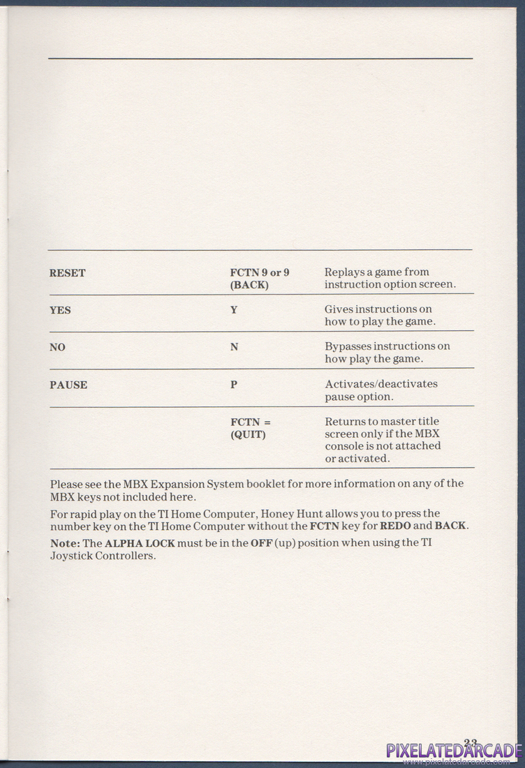 Honey Hunt: Instruction Manual - Page 23