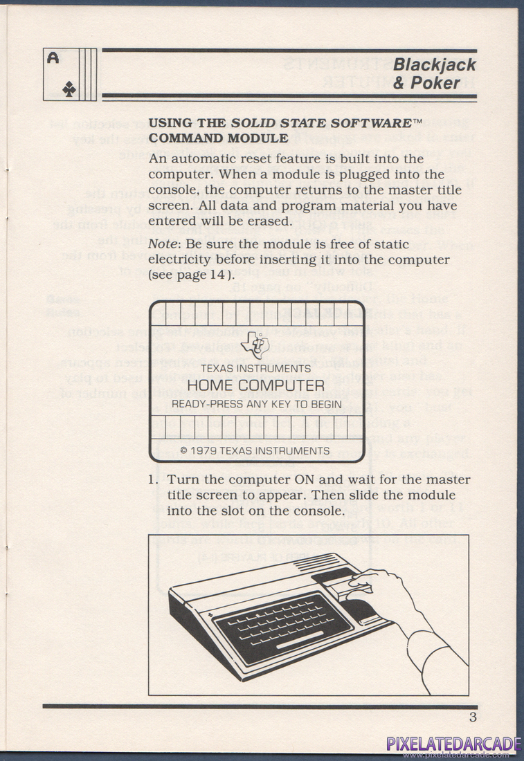 Blackjack & Poker: Instruction Manual - Page 3