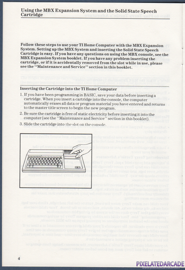 Terry Turtle's Adventure: Instruction Manual - Page 4