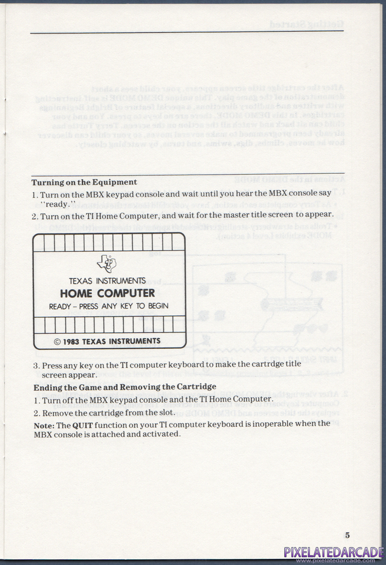 Terry Turtle's Adventure: Instruction Manual - Page 5