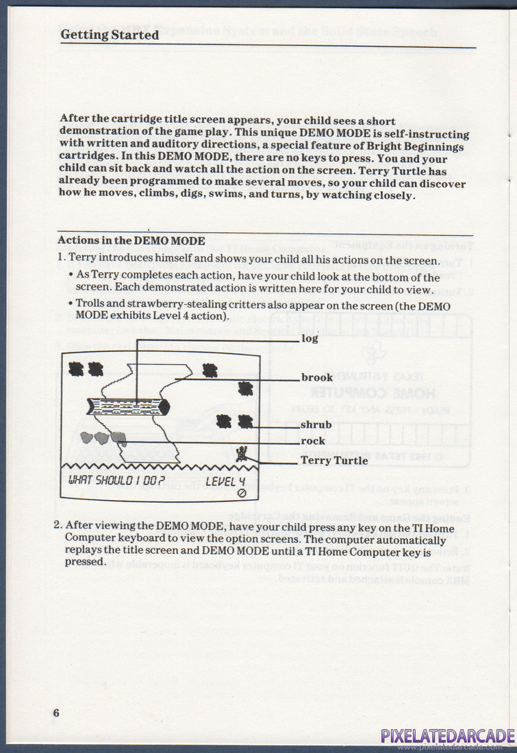 Terry Turtle's Adventure: Instruction Manual - Page 6